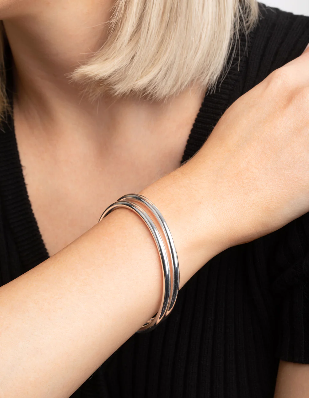 Silver Plated Bangle Set - Image 2