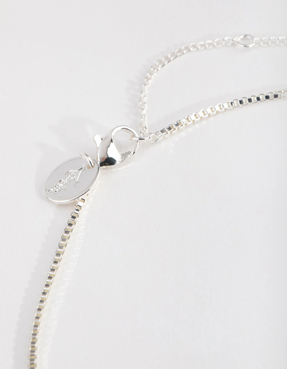Silver Plated Swirl Pendant Necklace - Image 3