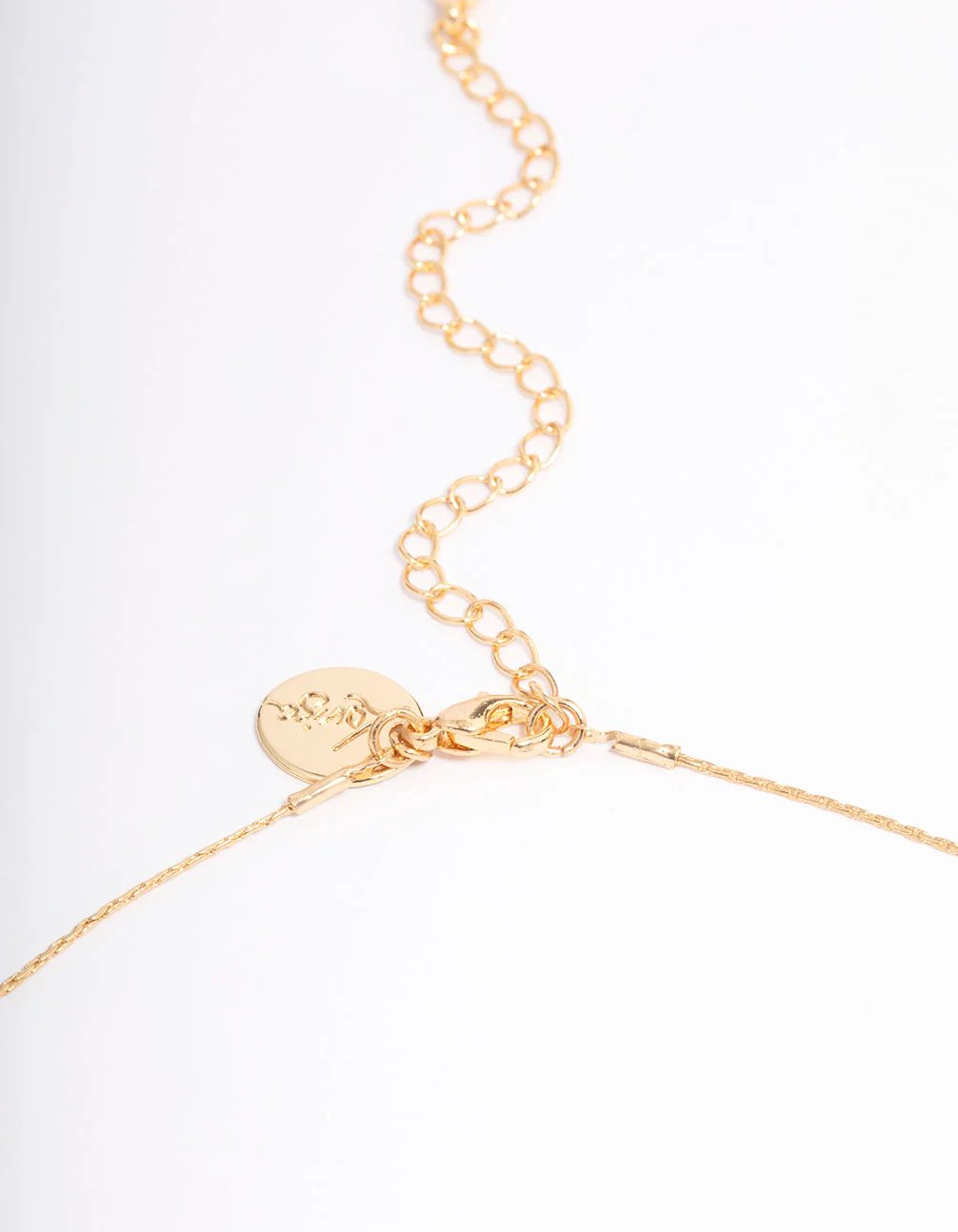 Gold Plated Freshwater Pearl Dotted Fine Short Necklace - Image 3
