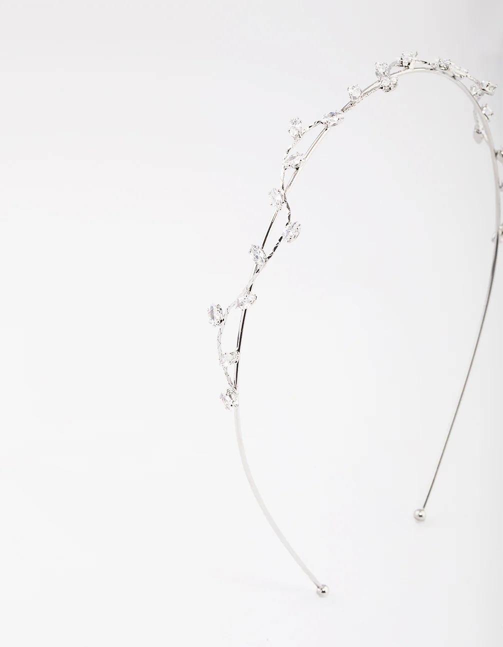 Gold Cubic Zirconia Dainty Vine Headband - Image 2