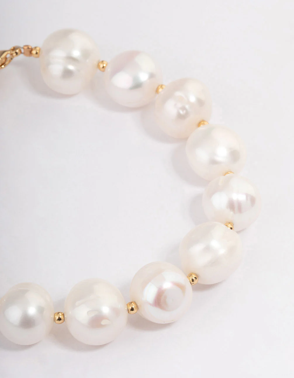 Gold Plated Freshwater Pearl Bracelet - Image 2
