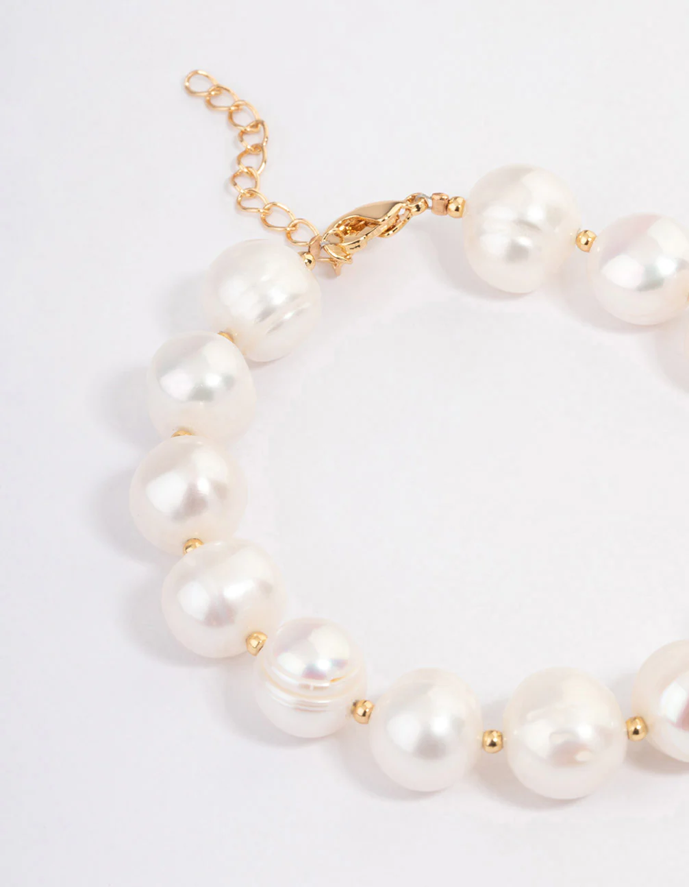 Gold Plated Freshwater Pearl Bracelet - Image 3