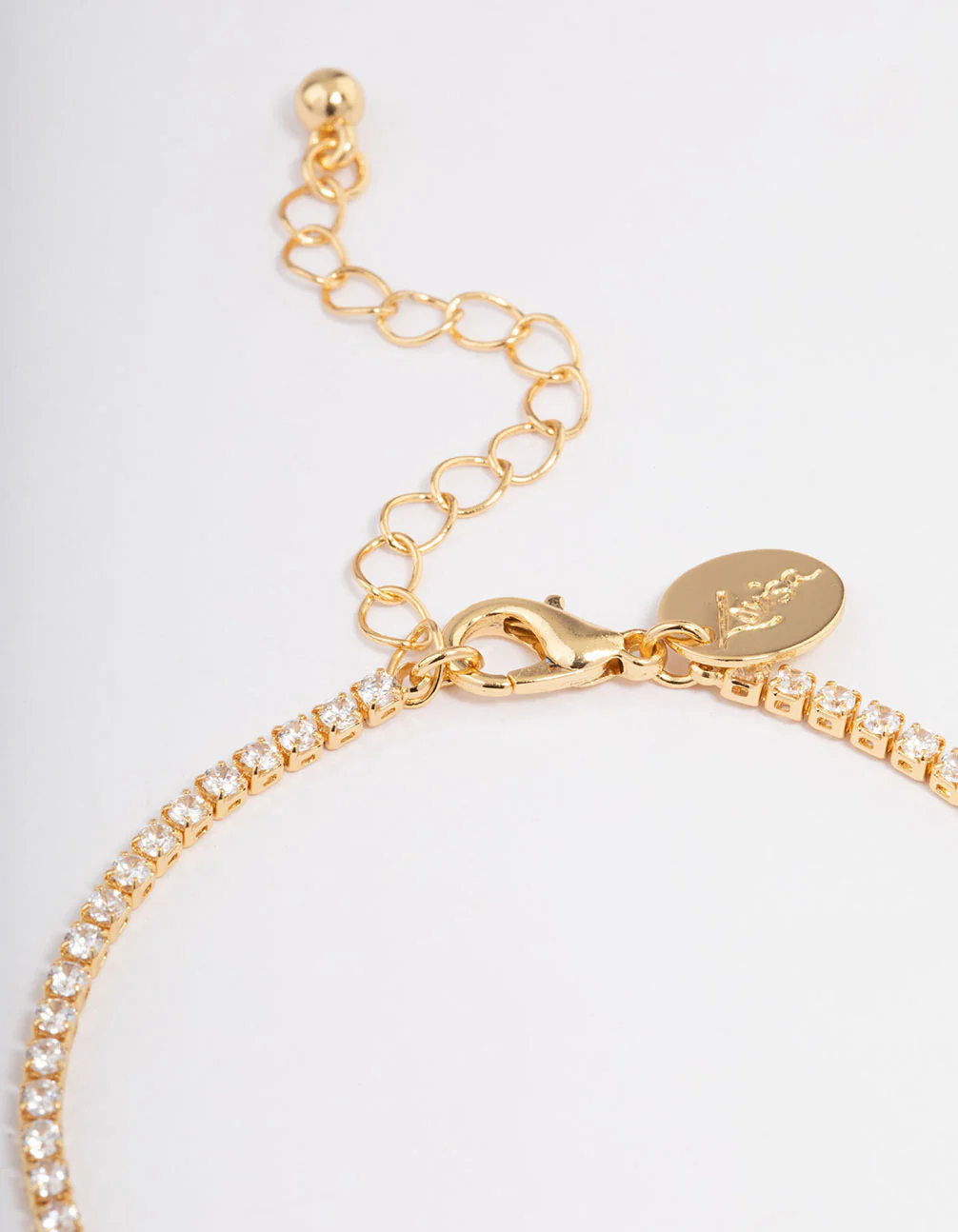Gold Plated Small Round Tennis Bracelet - Image 3