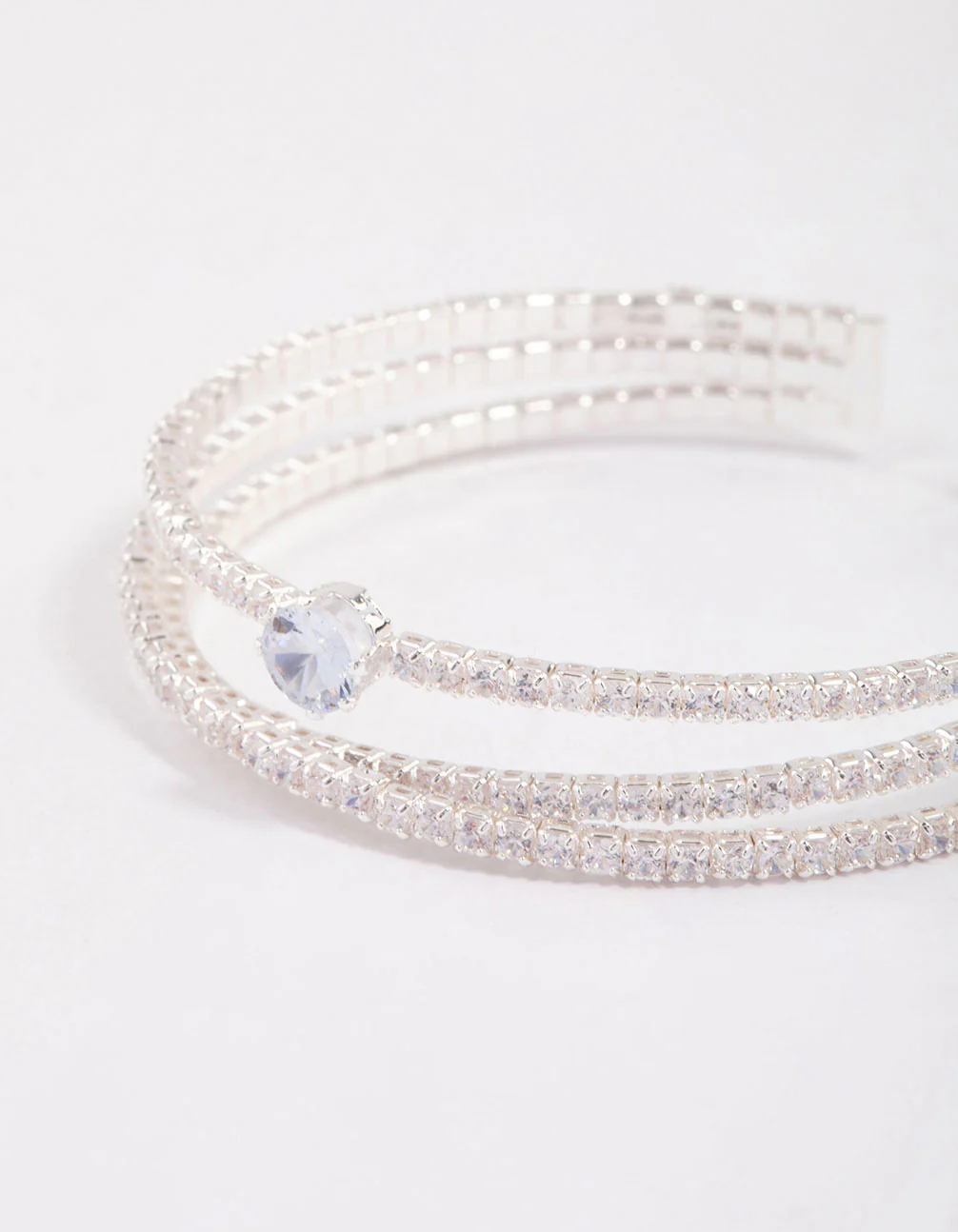 Silver Plated Cup Chain Wrist Cuff - Image 2