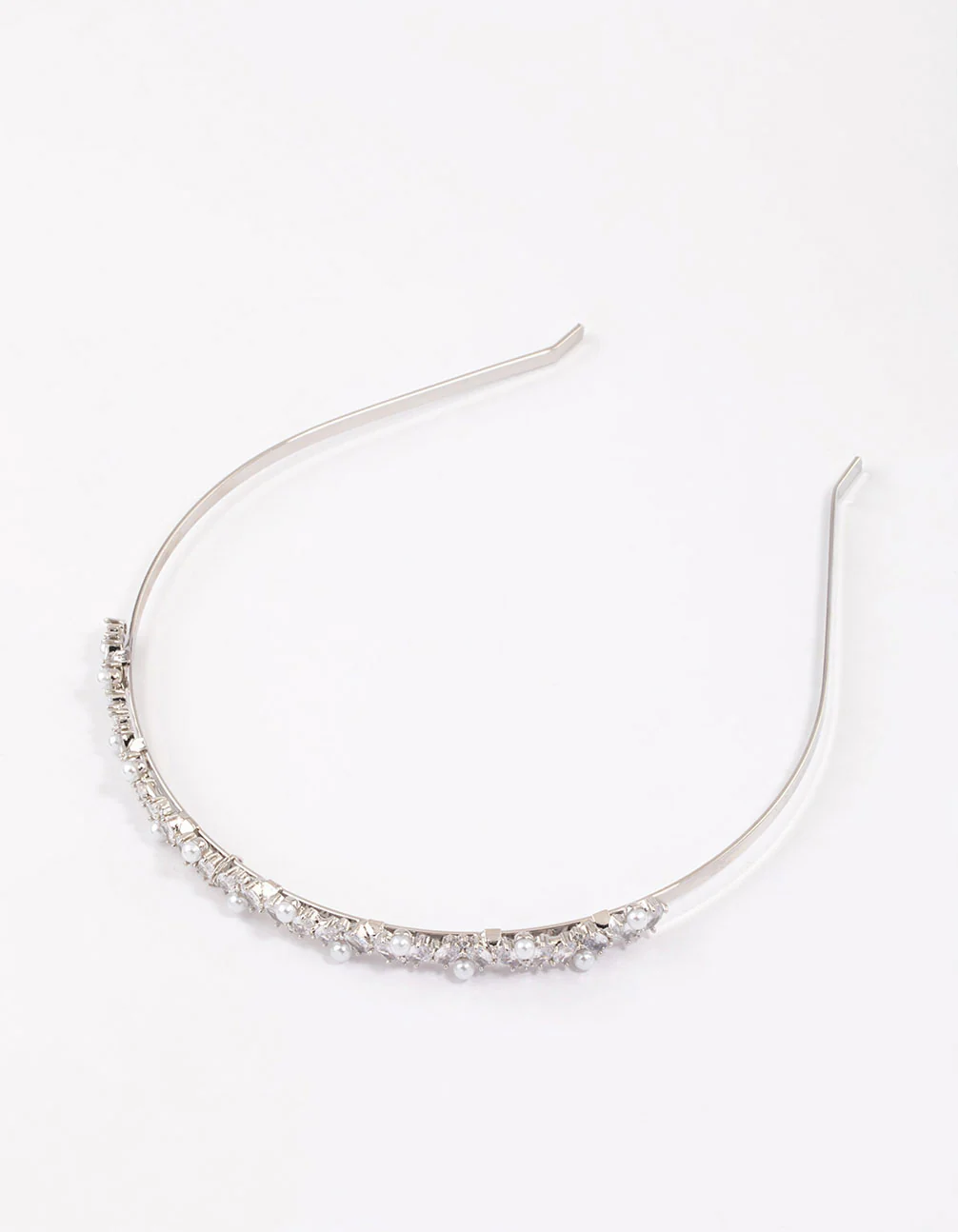 Silver Oval & Pearl Headband - Image 3