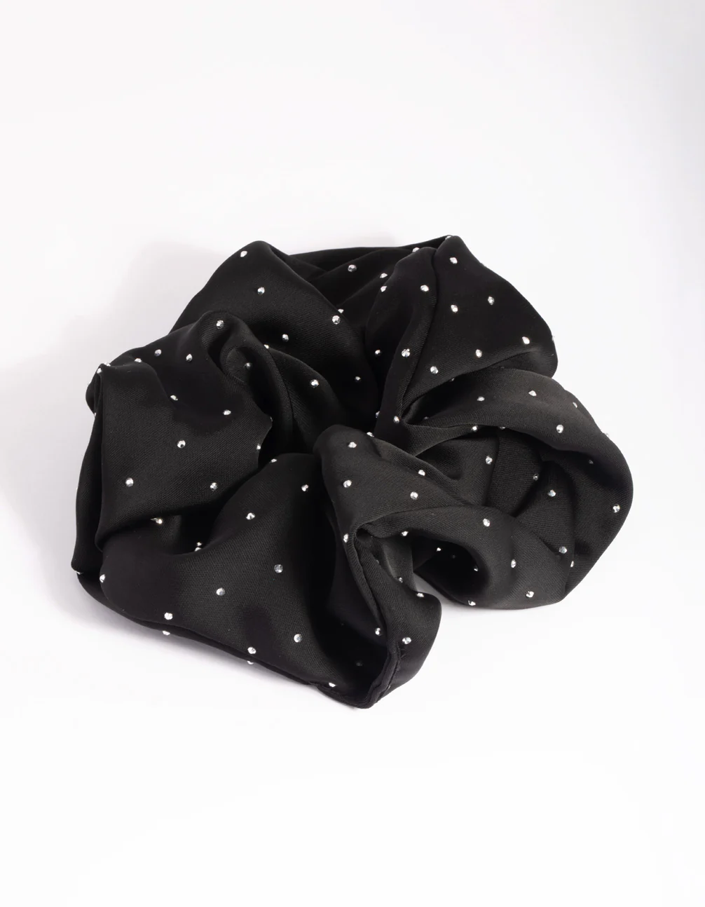 Black Diamante Scrunchie - Image 3