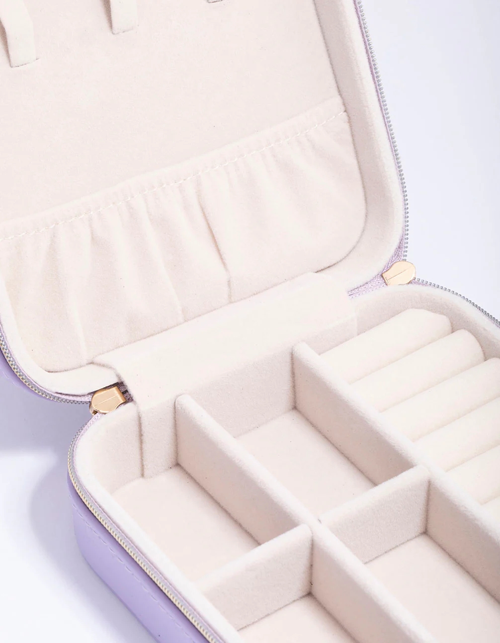 Purple Faux Leather Square Jewellery Case - Image 2