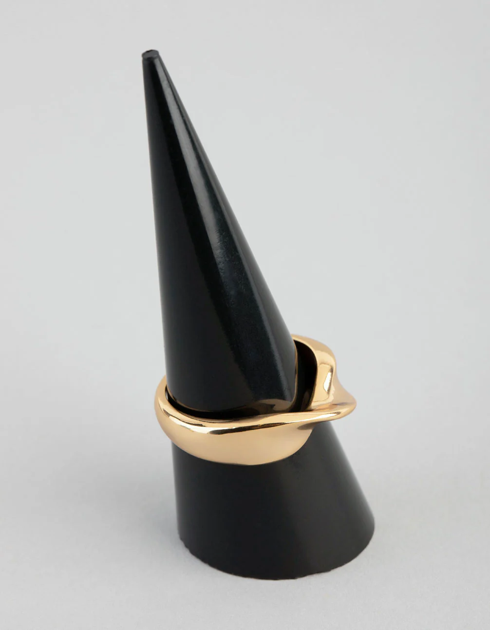 18ct Gold Plated Brass Twisted Ring - Image 2