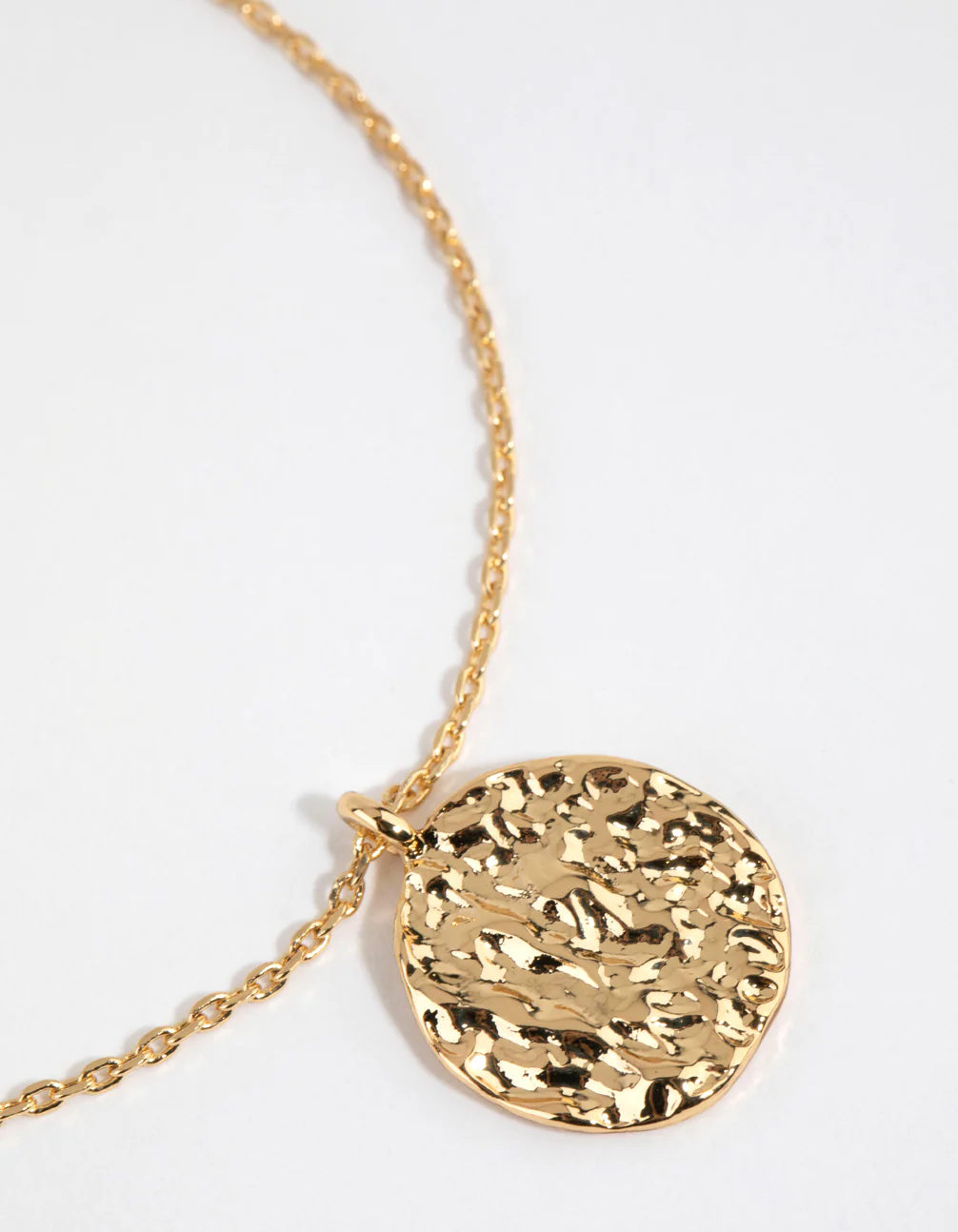 Gold Plated Freshwater Pearl & Molten Necklace Set - Image 3