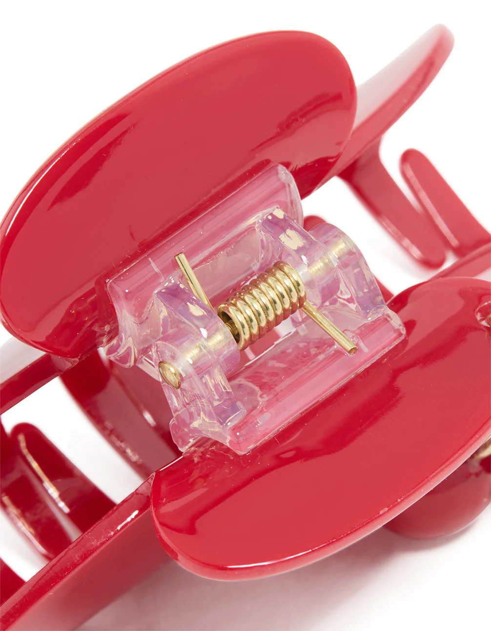 Red Cherry Charm Hair Claw Clip - Image 3