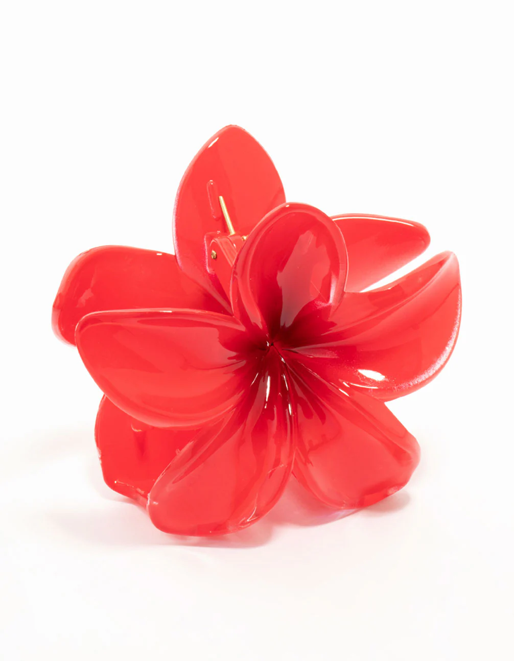 Red Frangipani Claw Clip - Image 2