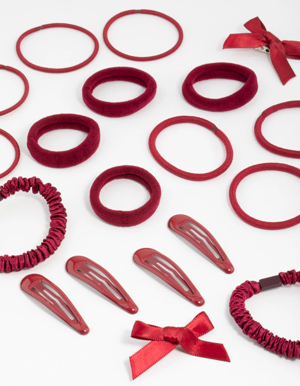 Red Hair Tie & Clip Pack - Image 2