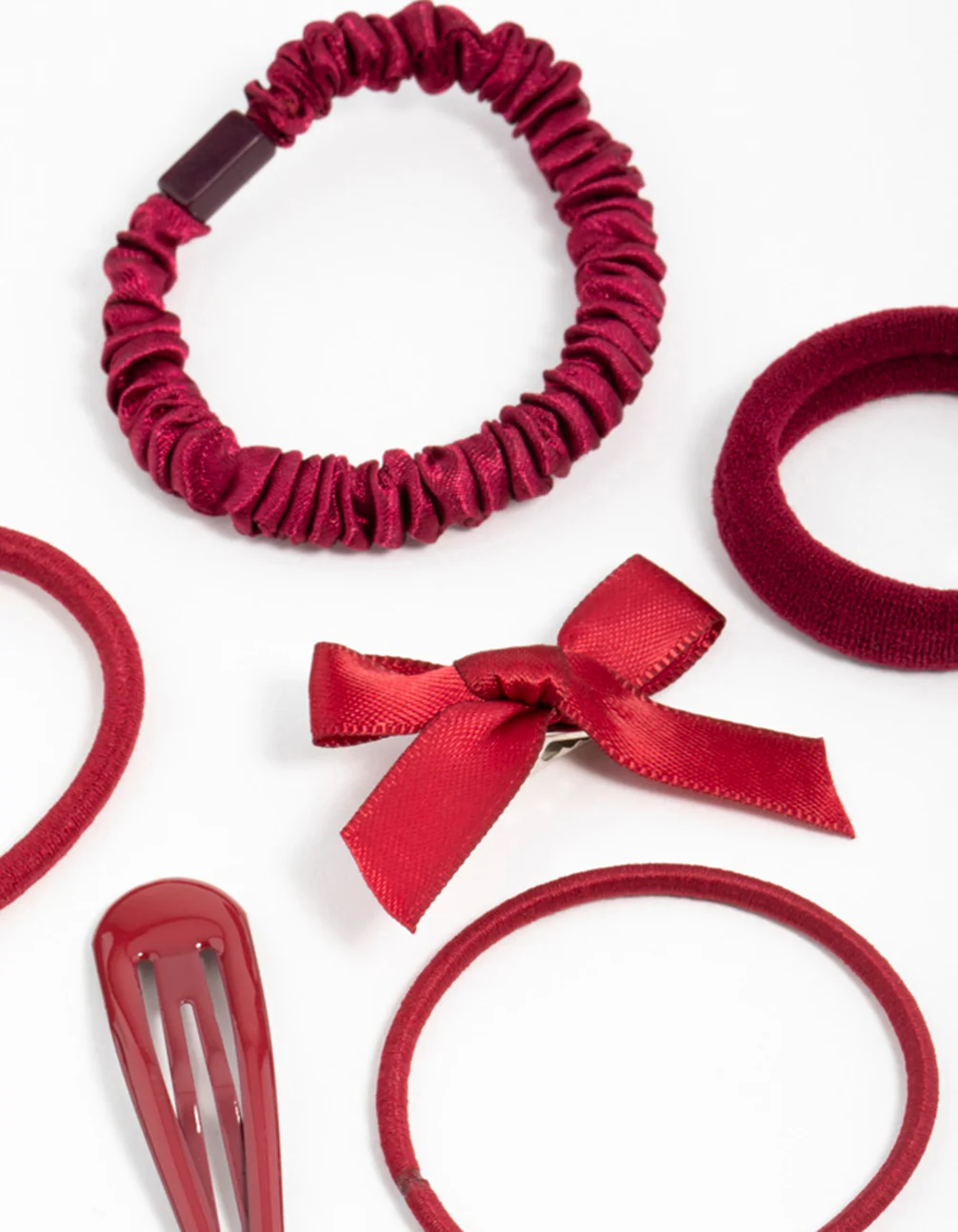 Red Hair Tie & Clip Pack - Image 3