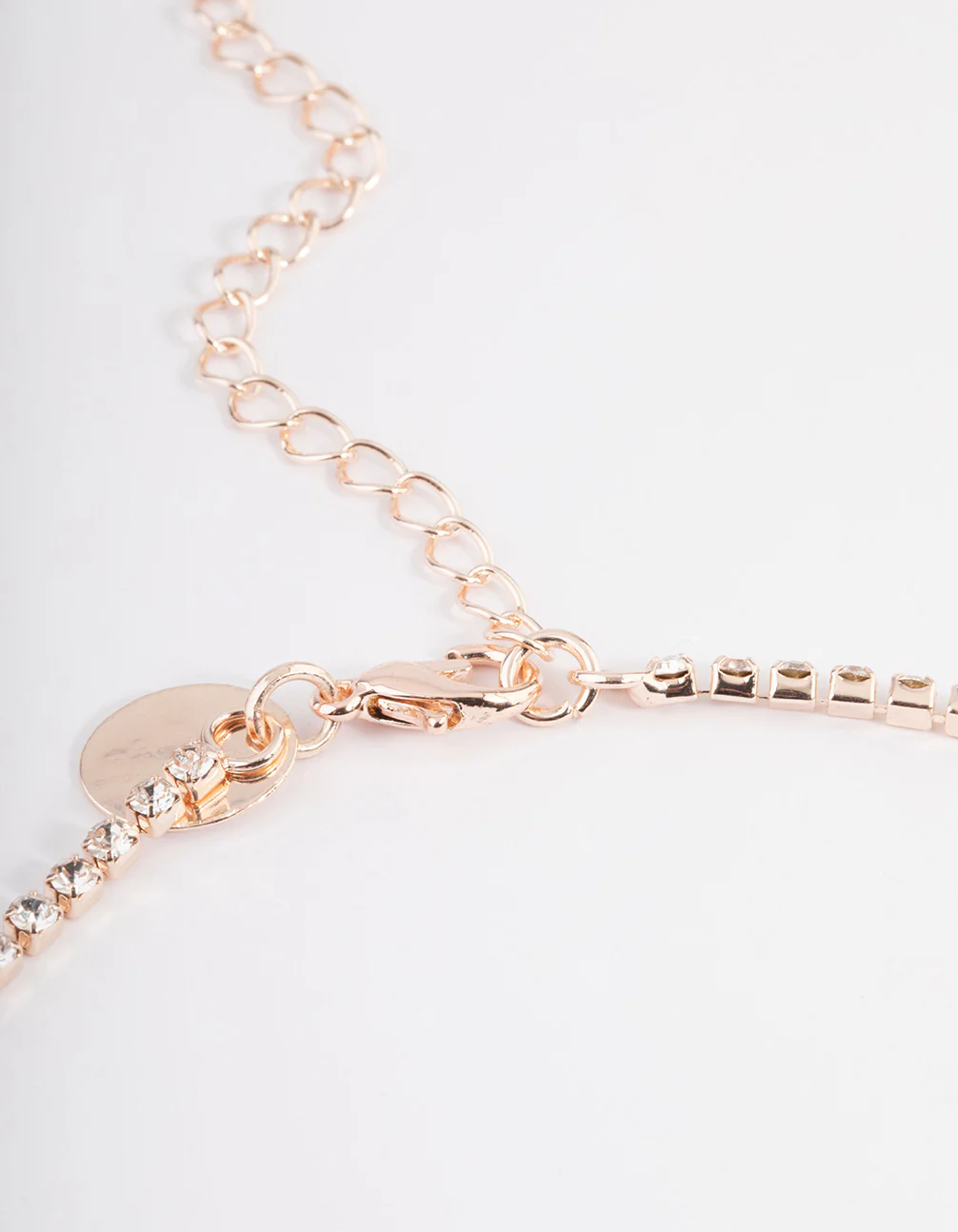 Rose Gold Marquise Droplet Earrings & Necklace Set - Image 3