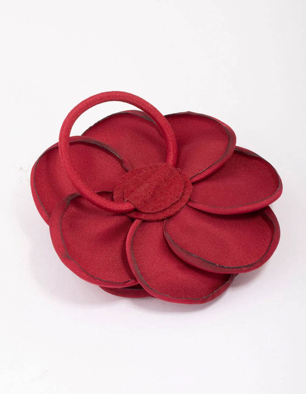 Red Rosette Hair Tie - Image 3