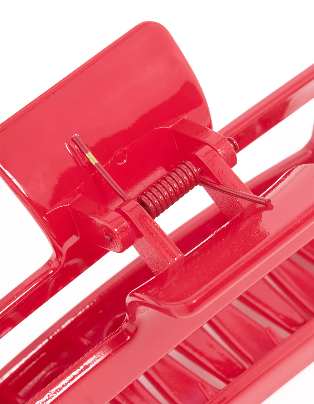 Red Shiny Extra Large Coated Claw Clip - Image 3