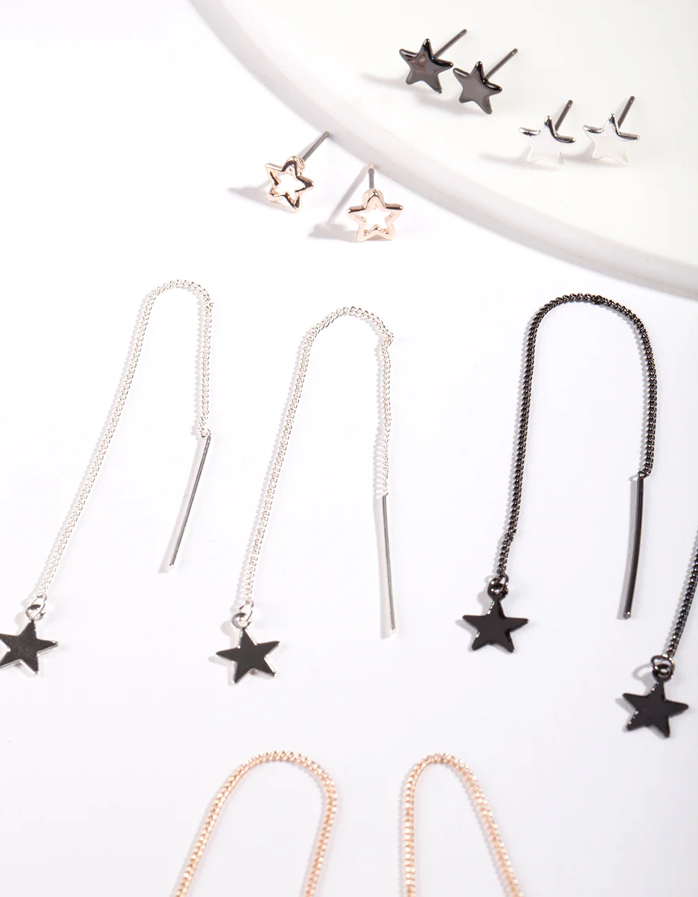 Rose Gold Mixed Earring 6-Pack - Image 2