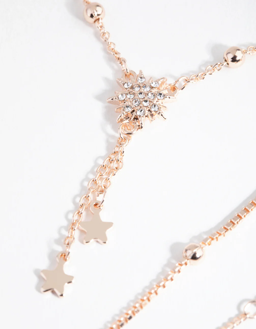 Rose Gold Celestial Drop Bracelet 4-Pack - Image 3