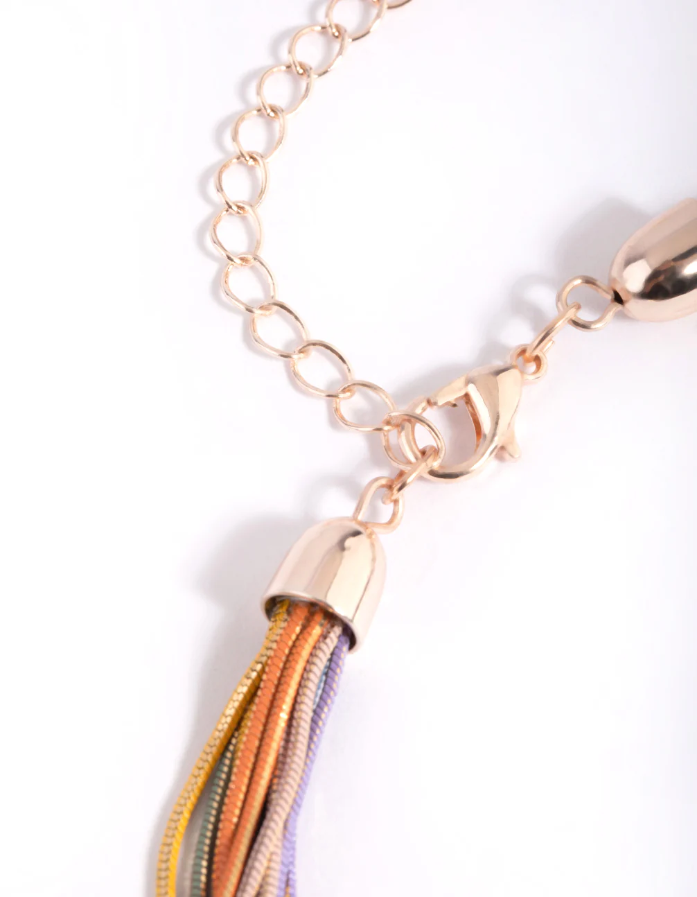 Rainbow Chain Layered Necklace - Image 4