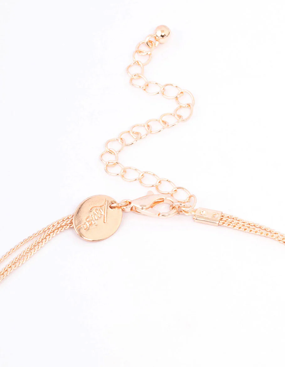 Rose Gold Facet Beaded Jewellery Set - Image 3