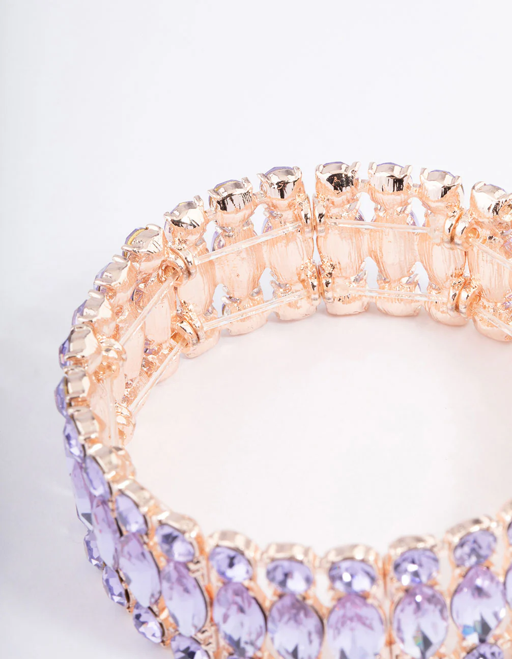 Rose Gold Marquise Stone Bracelet - Image 3