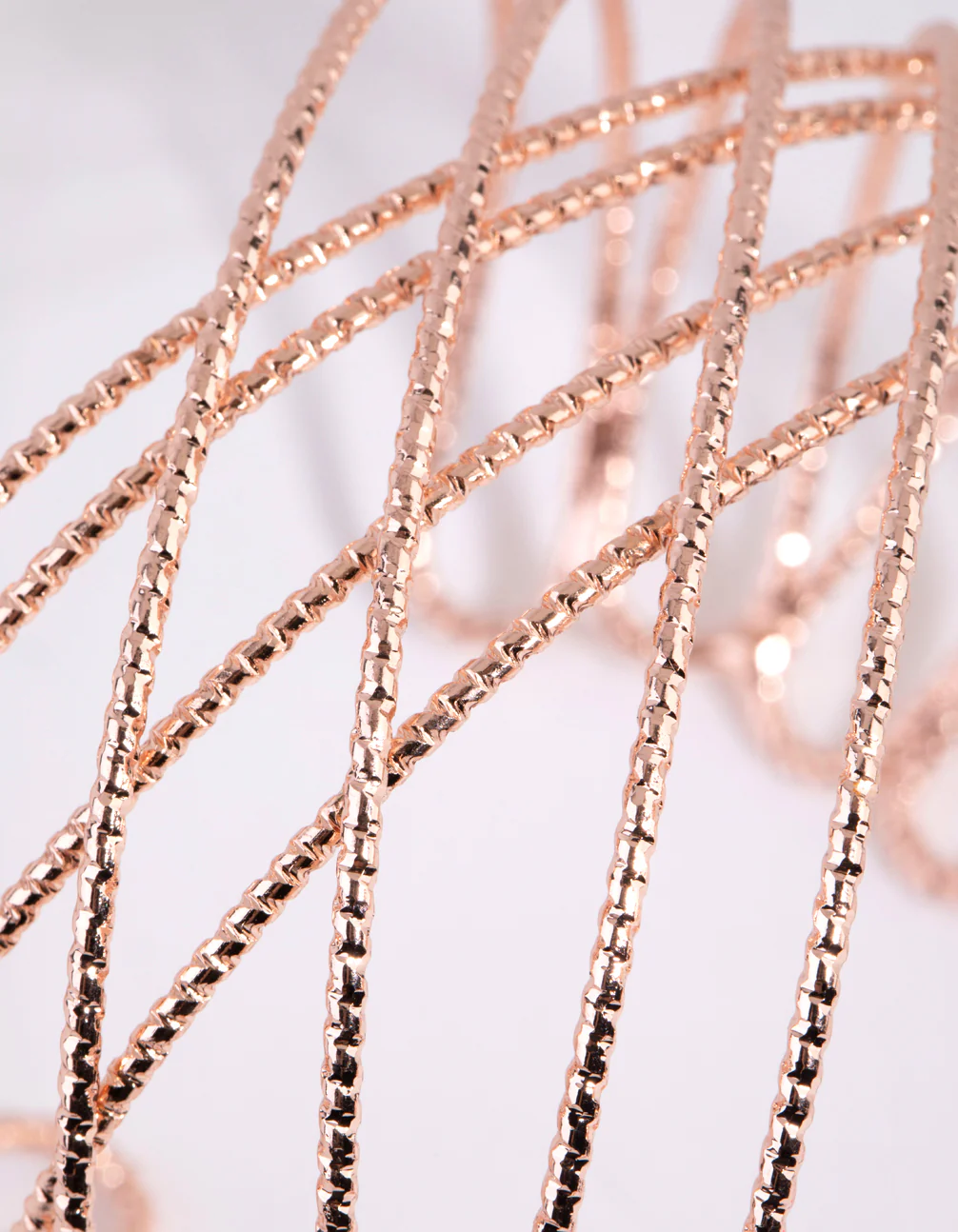 Rose Gold Twist Cuff Bracelet - Image 3