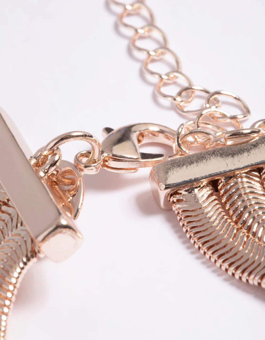 Rose Gold Snake Chain Layered Bracelet - Image 3