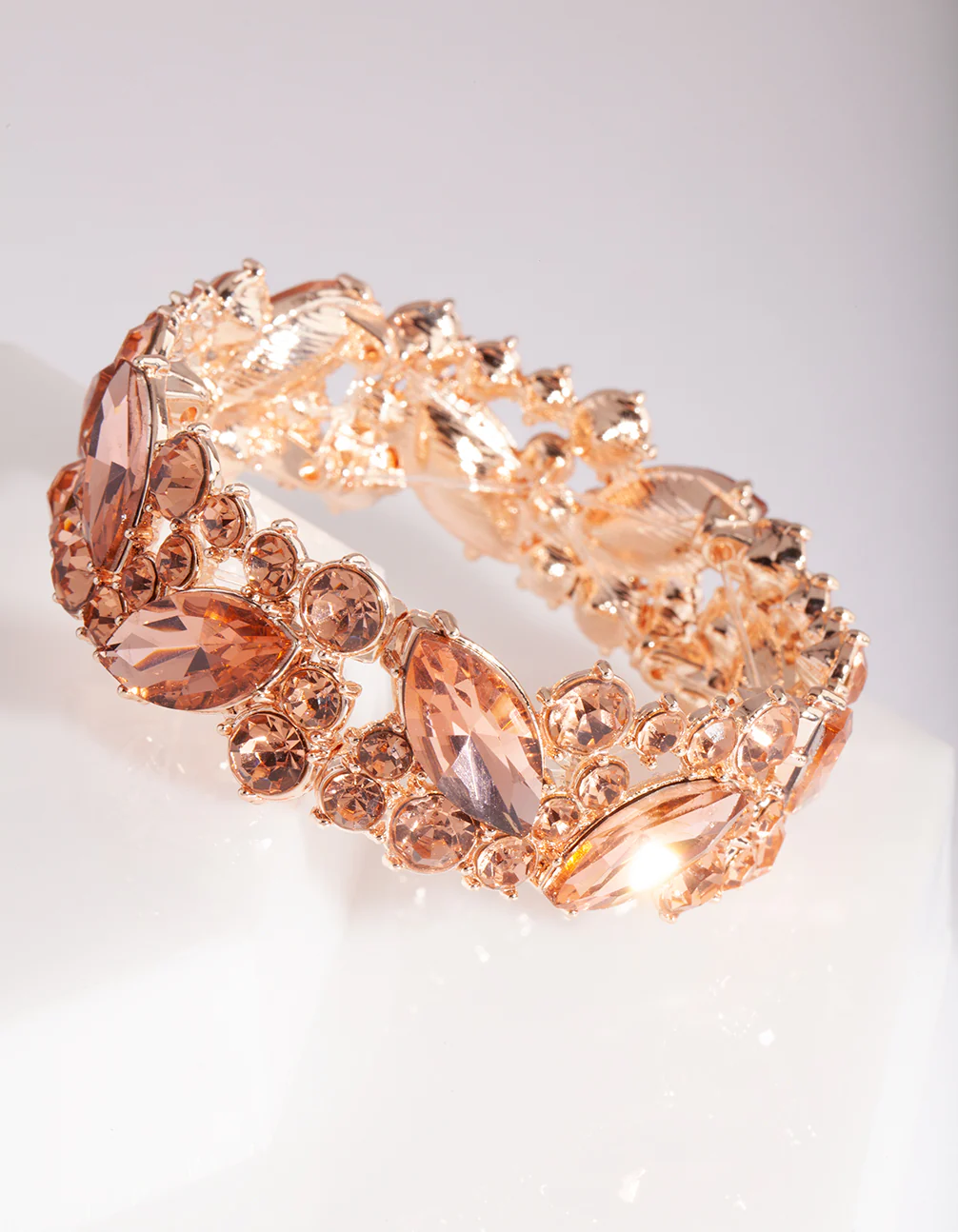 Rose Gold Diamante Bangle - Image 2