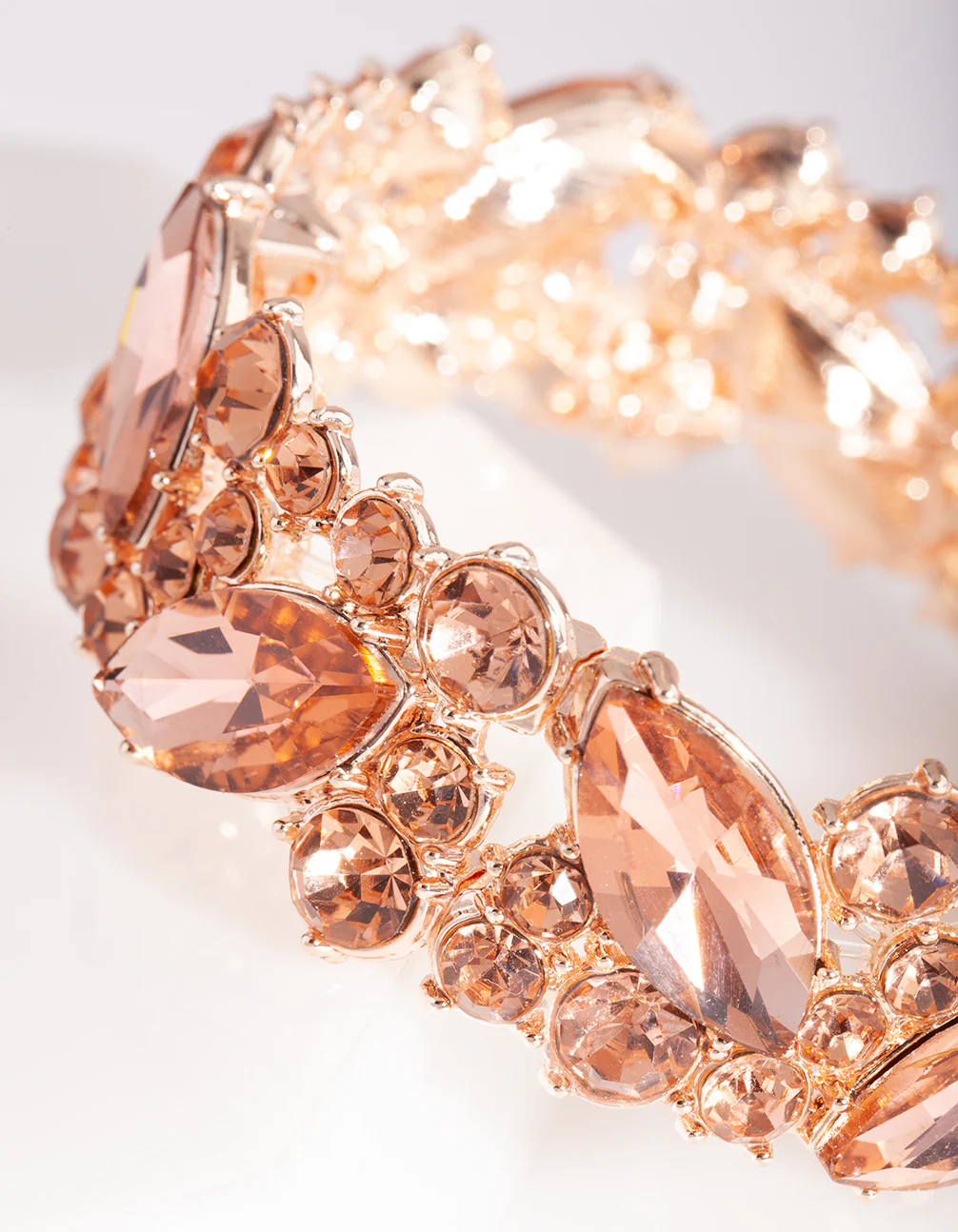 Rose Gold Diamante Bangle - Image 4