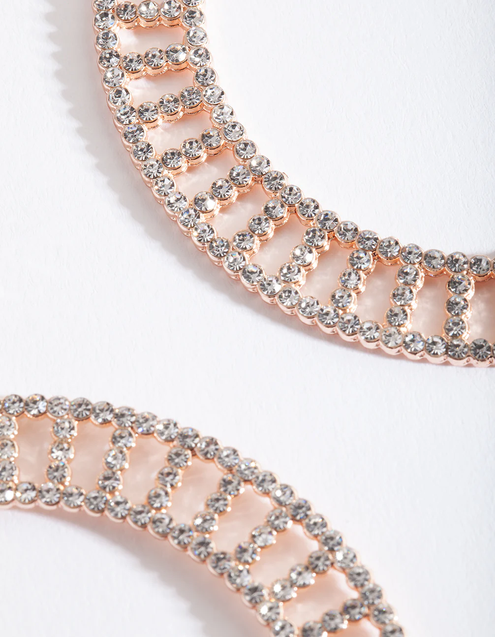 Rose Gold Cut-Out Disc Earrings - Image 5