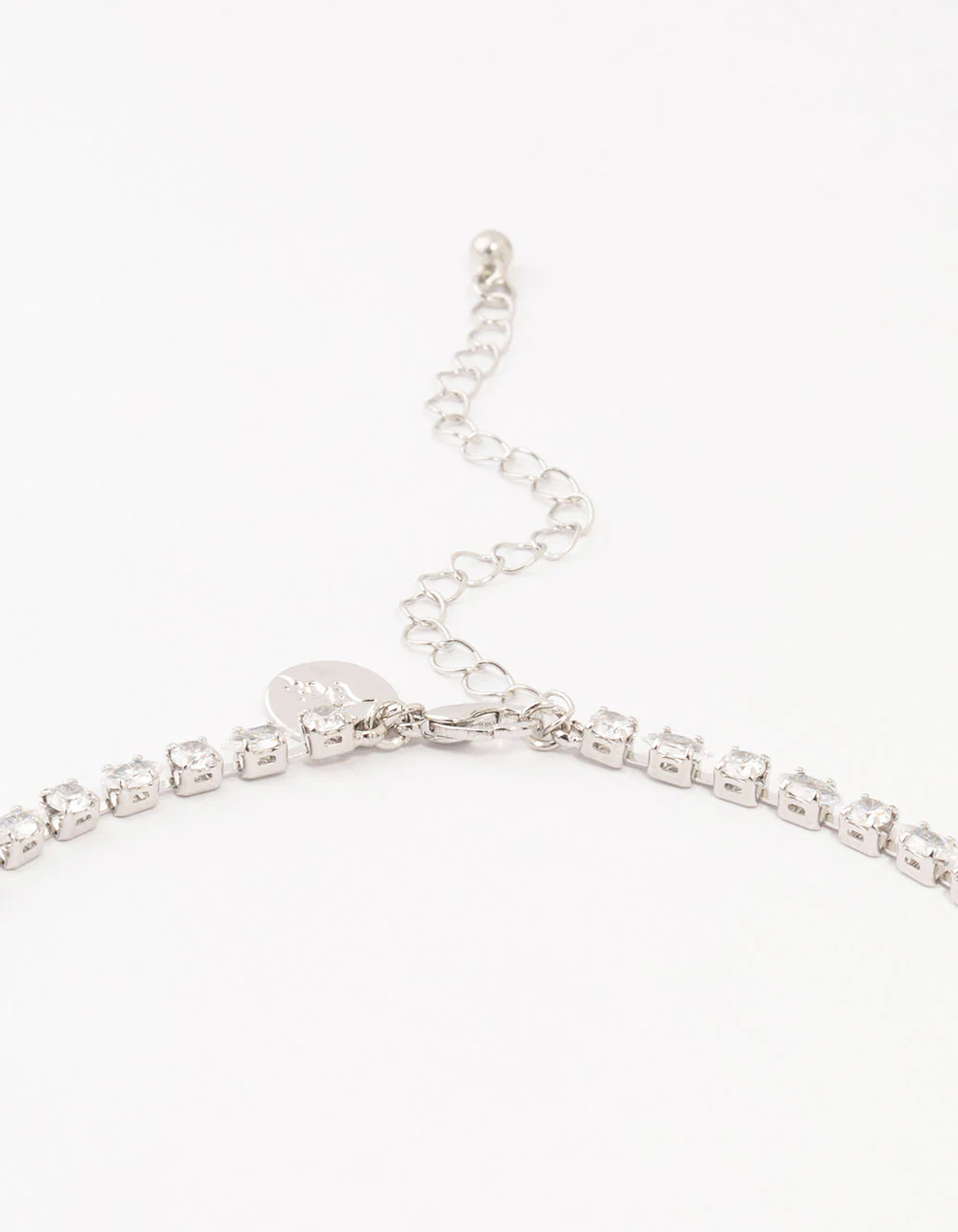 Silver  Cubic Zirconia Y-Necklace - Image 3