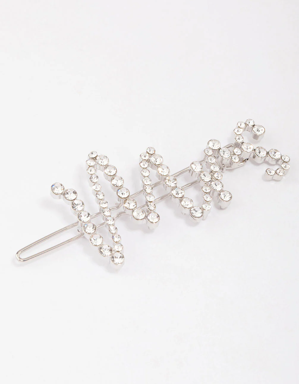 Silver Diamante Mrs Hair Clip - Image 2