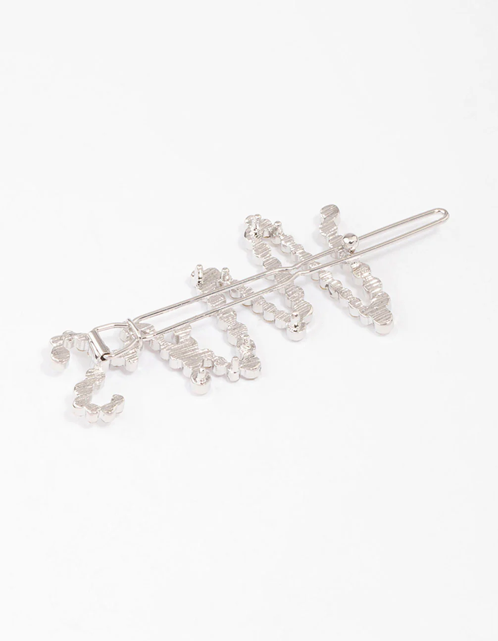 Silver Diamante Mrs Hair Clip - Image 3