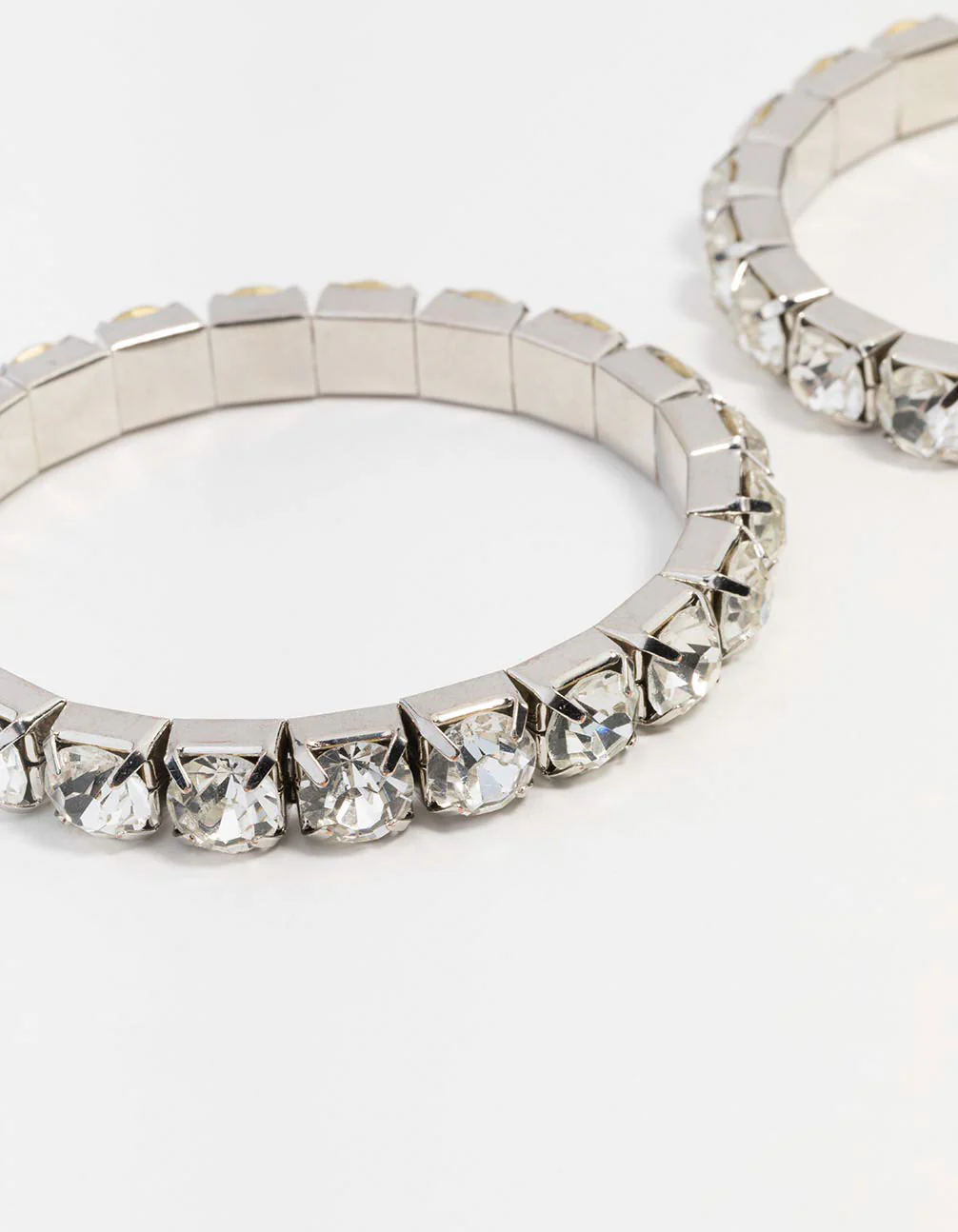 Silver Diamante Stretch Bracelet 2-Pack - Image 2