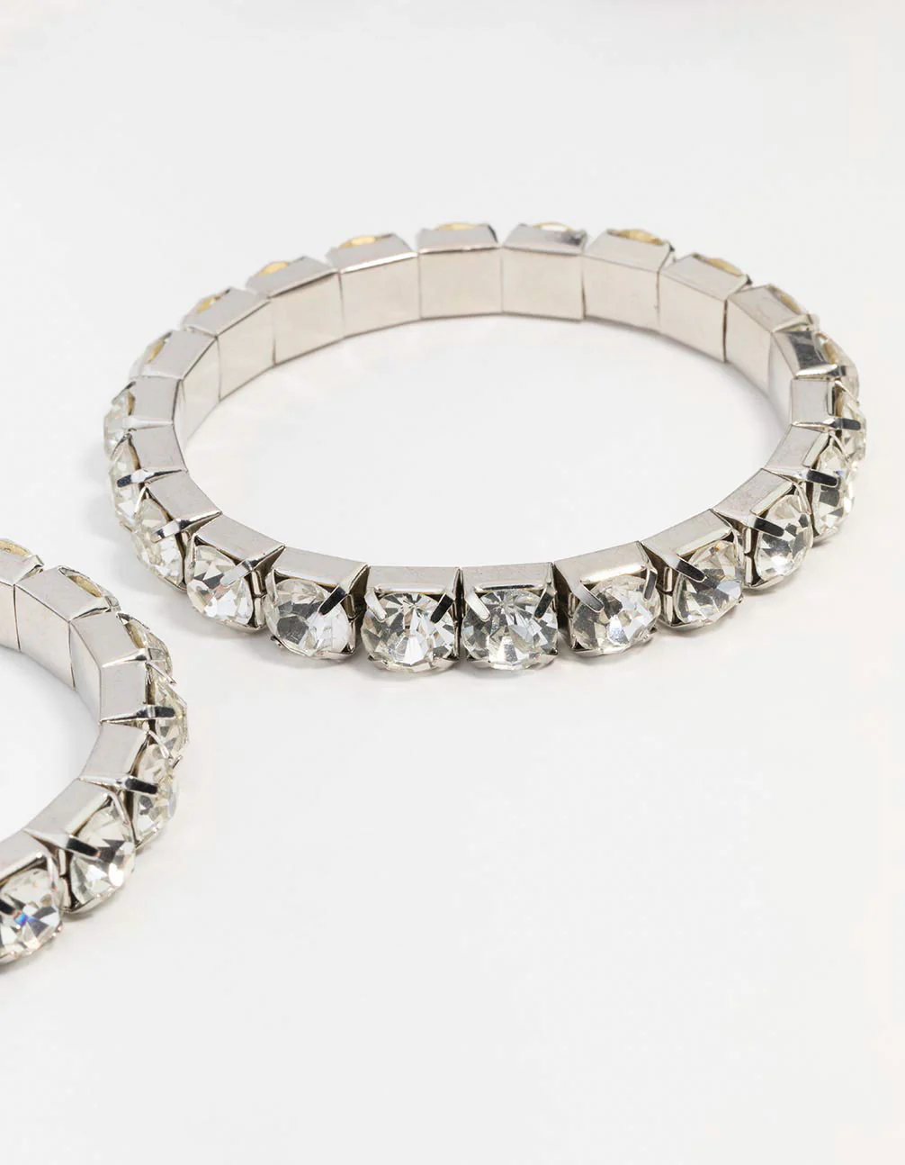 Silver Diamante Stretch Bracelet 2-Pack - Image 3