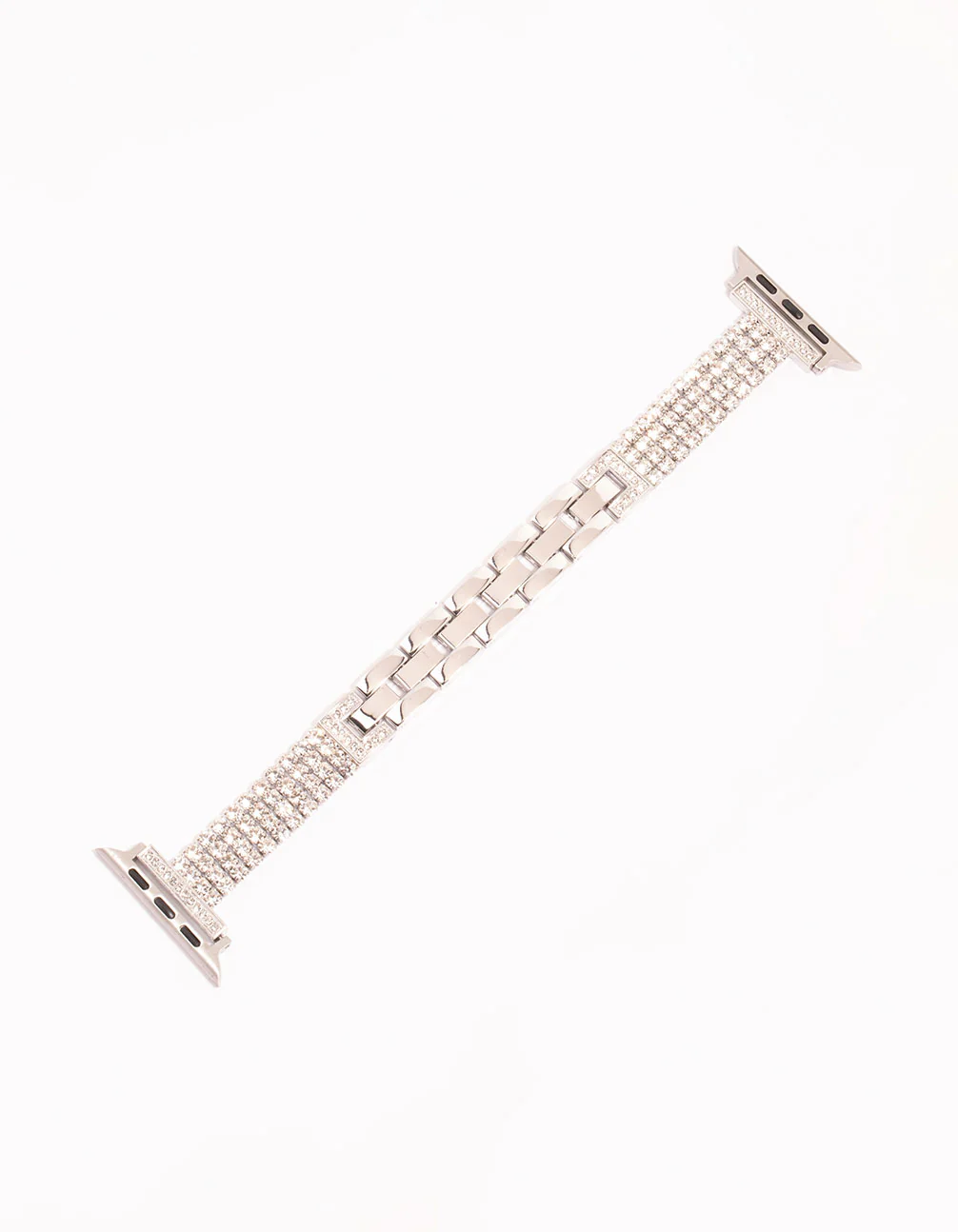 Silver & Diamante Watch Strap 42/44/45 - Image 2