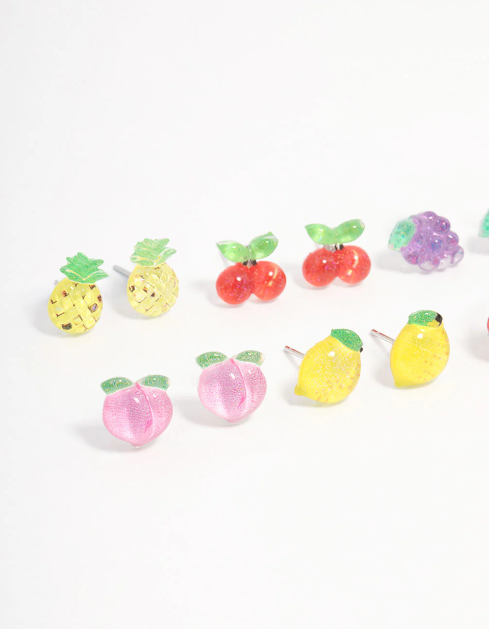 Silver Fruit Salad Earring 8-Pack - Image 2
