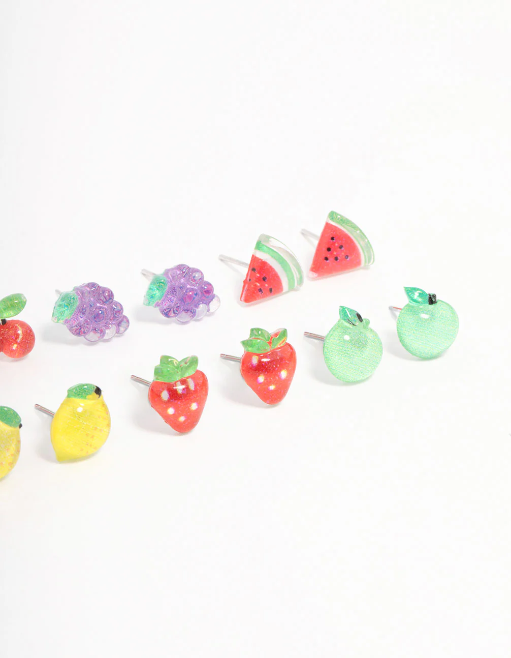 Silver Fruit Salad Earring 8-Pack - Image 3