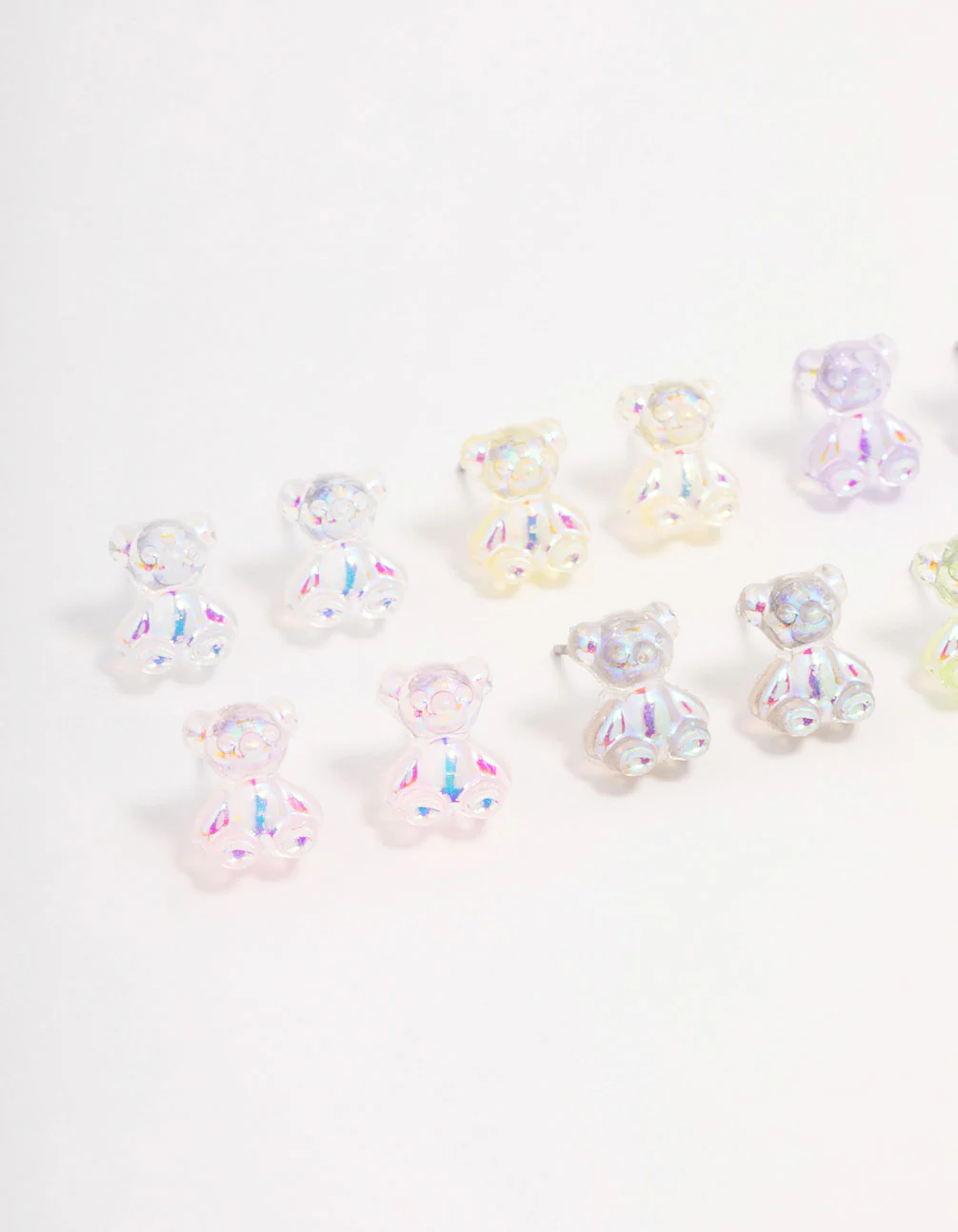 Silver Gummy Bear Earring 8-Pack - Image 2