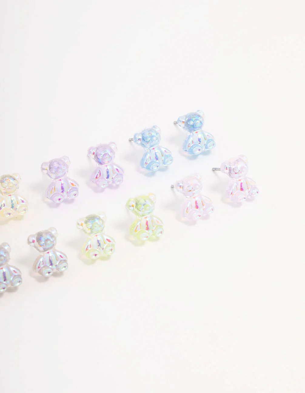 Silver Gummy Bear Earring 8-Pack - Image 3