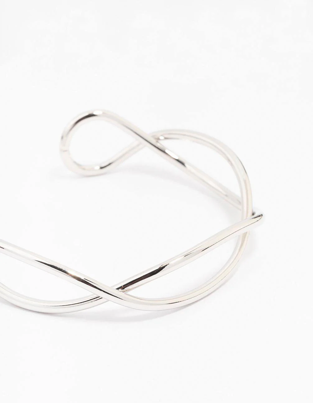 Silver Interwoven Wrist Cuff - Image 2