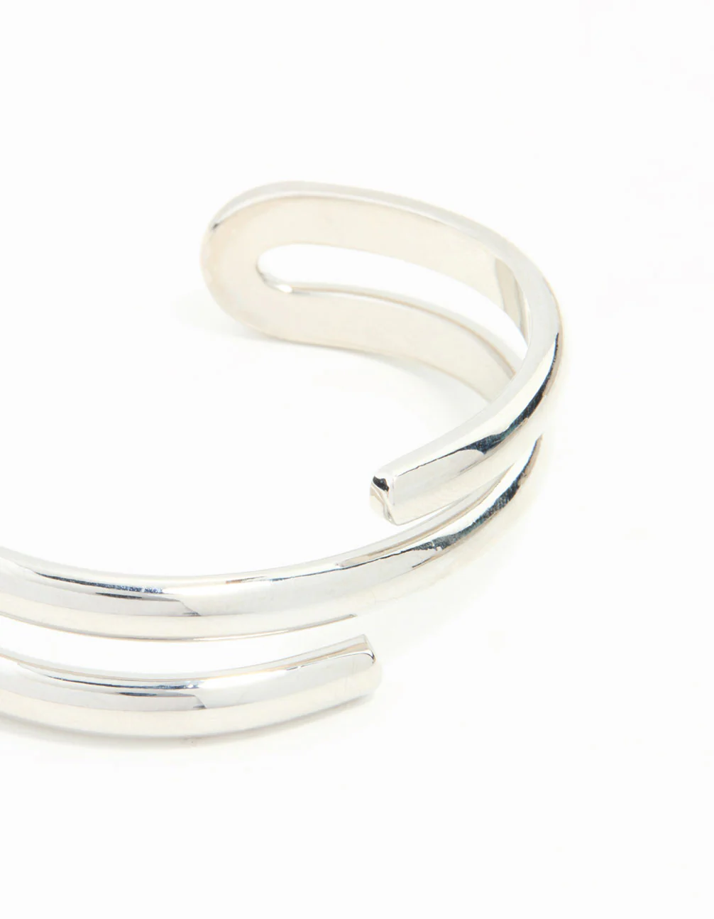 Silver Wrap Around Wrist Cuff - Image 2