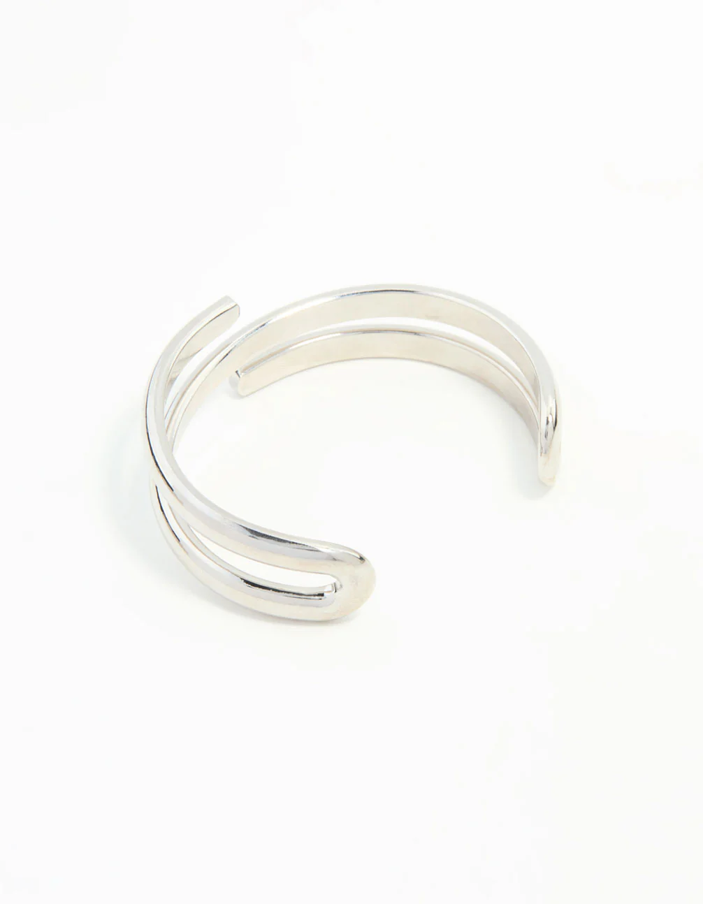 Silver Wrap Around Wrist Cuff - Image 3