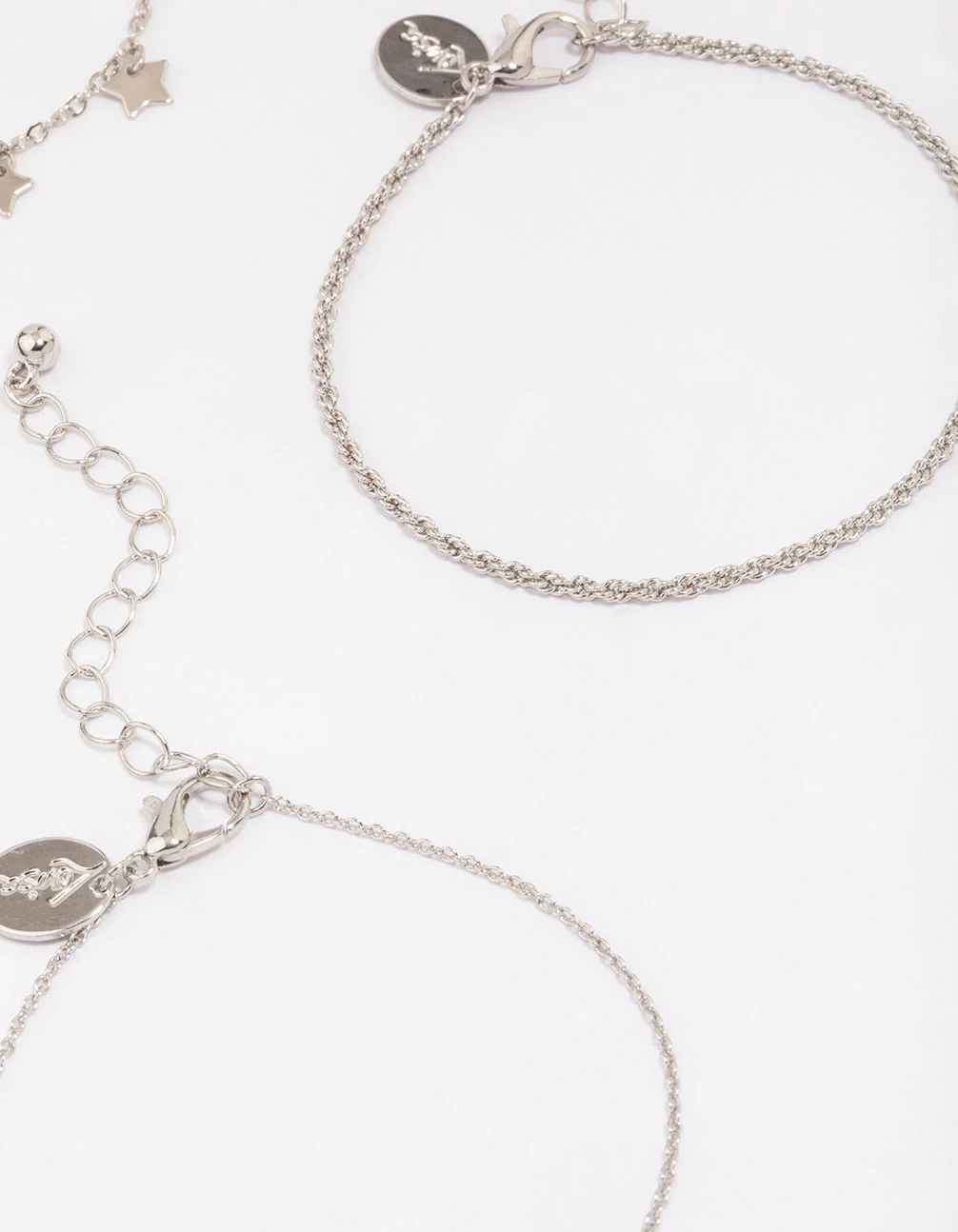 Silver Mini Star Bracelet 4-Pack - Image 3