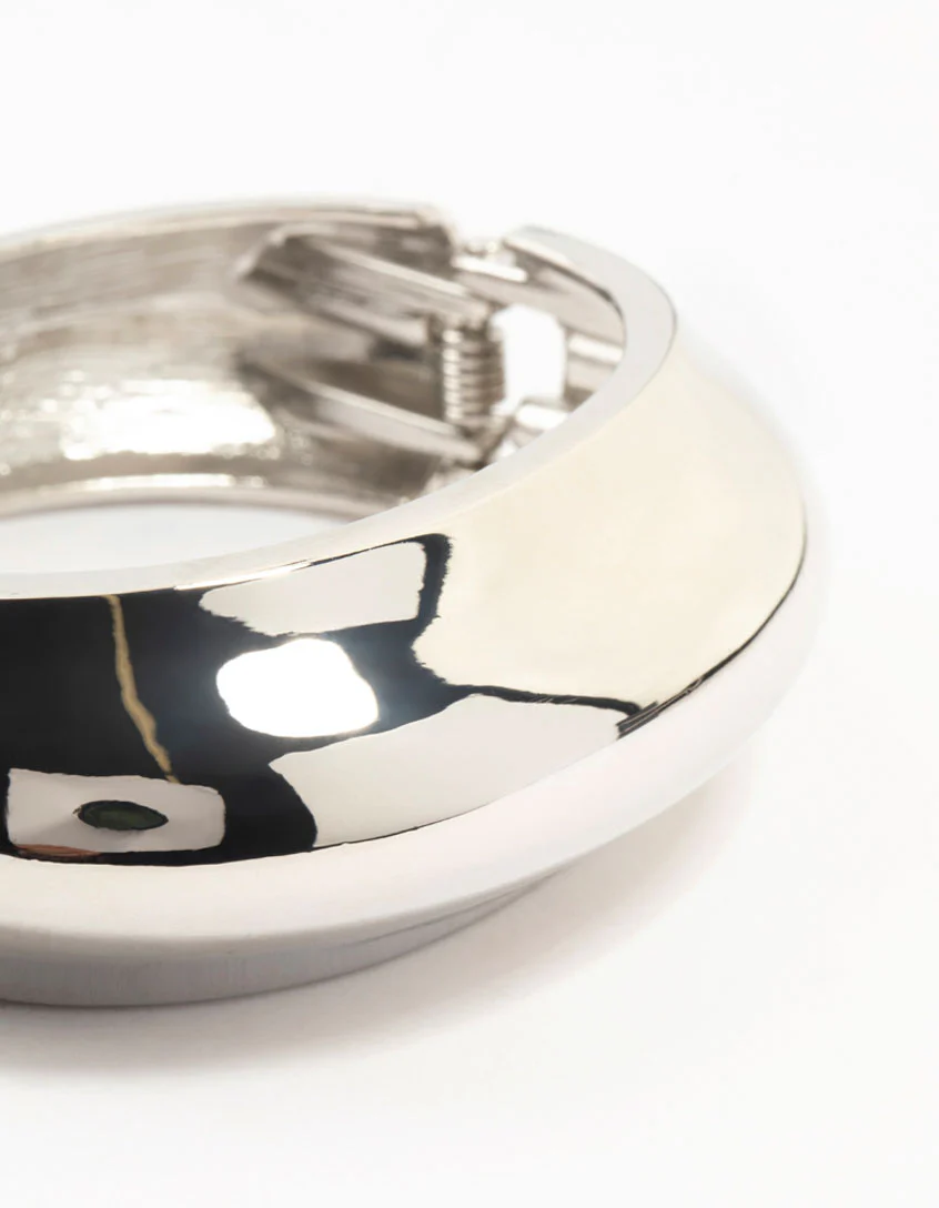 Silver Molten Bangle - Image 2