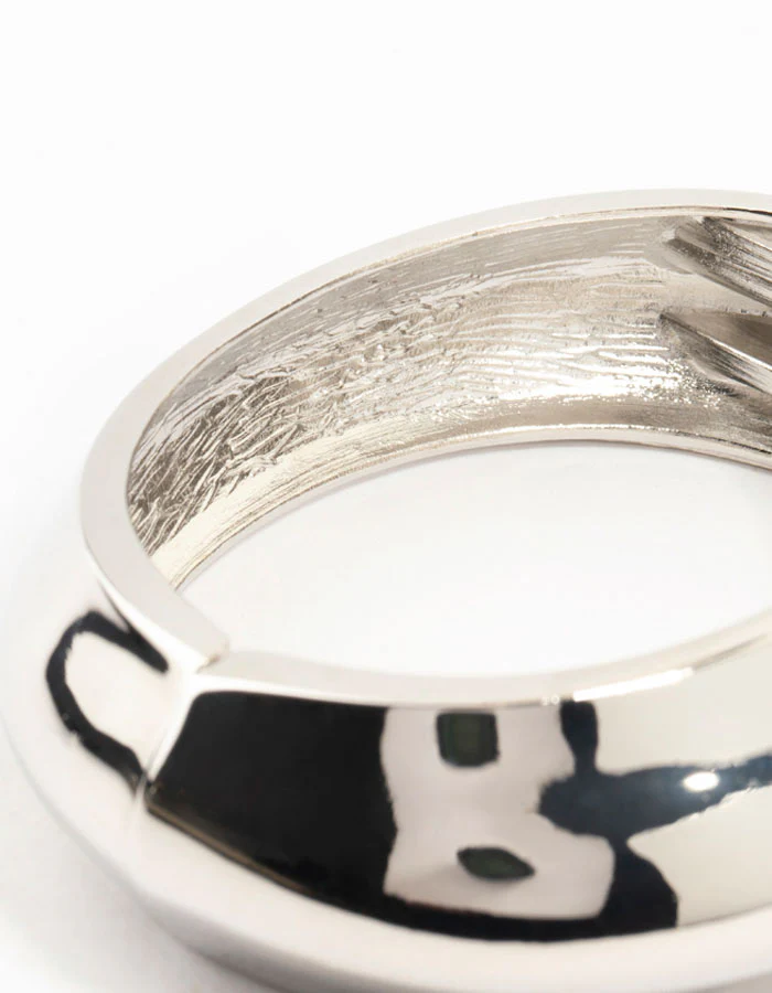 Silver Molten Bangle - Image 3