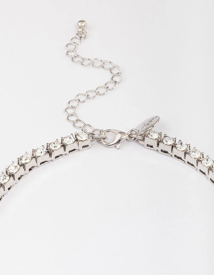 Silver Spark Short Necklace - Image 3