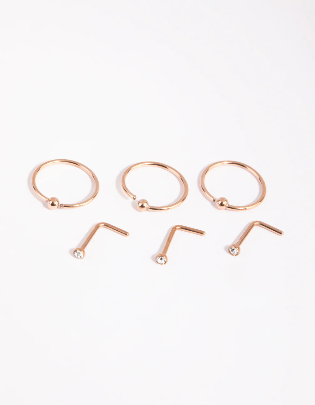 Fine Gold Nose Ring 6-Pack - Image 2