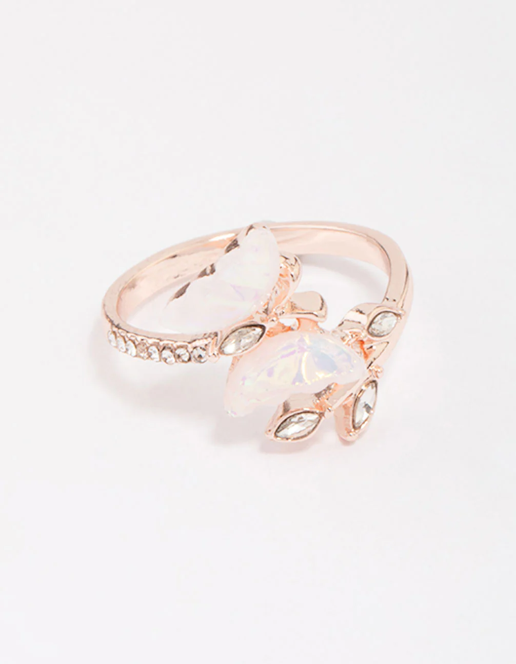 Rose Gold Butterfly Wrap Ring - Image 2