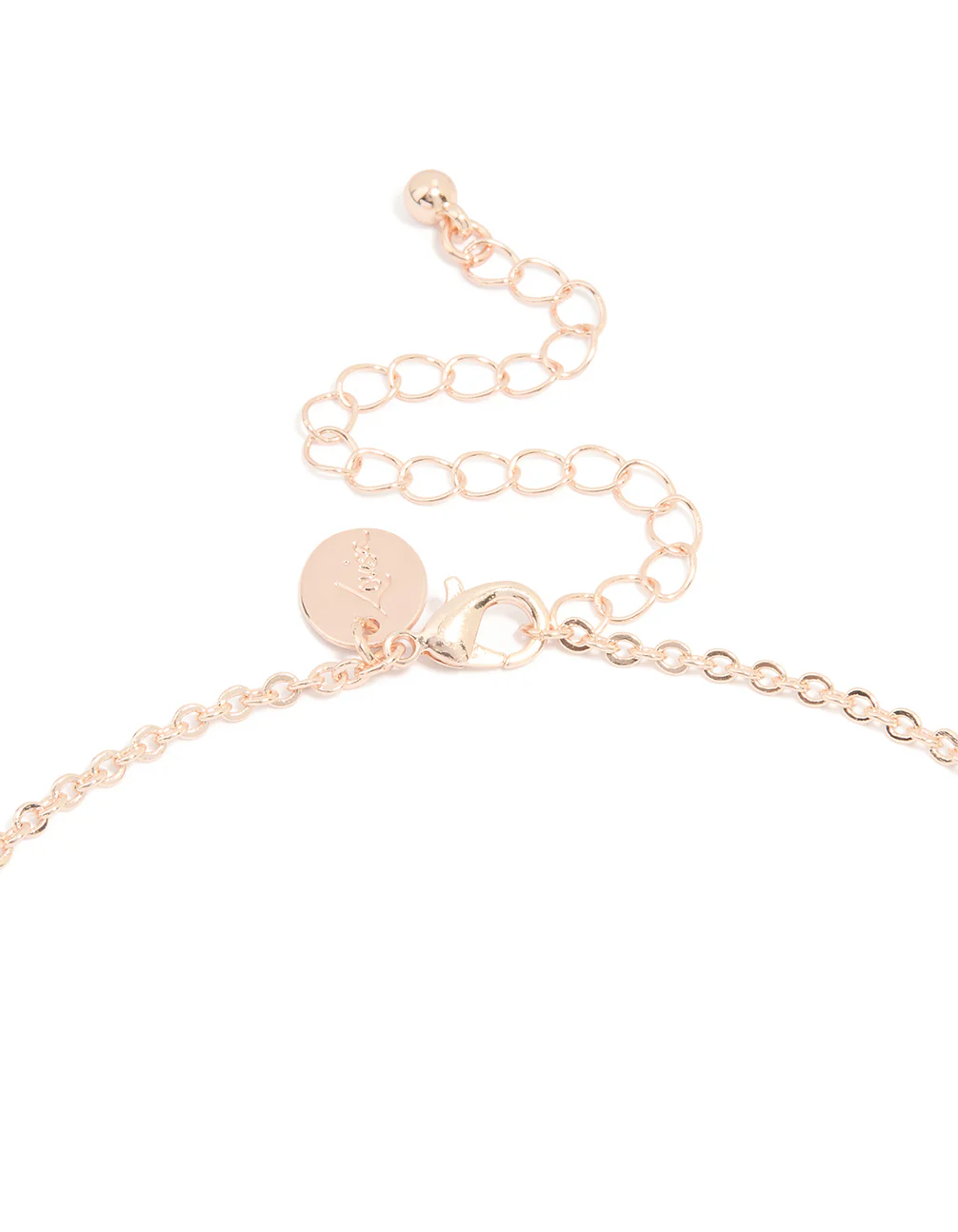 Rose Gold Cubic Zirconia Vine Y-Necklace - Image 3